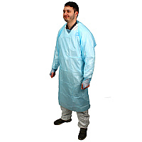 Impact 45 In. Isolation Gown L/s Elastic Wrists, Blue, 100/cs, Case Of 100 (MCPE-45B)