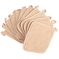 Cooks Linen Pot Holder 7x7 Tan - Case Of 144 (POT-TAN-CS)