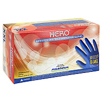 Hero Latex Pwdfree 14 Mil Extended Cuff Exam Gloves Blue 2xl, Case Of 500 (HER009)