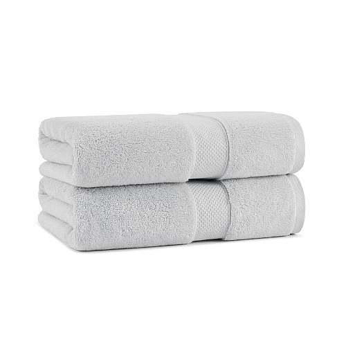 Aston & Arden Egyptian Cotton Bath Towel 30x54 Light Grey - Pack Of 2 (P-EGYP-3054-LGY)