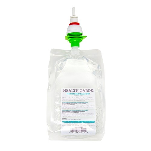 Health Gards Foam Toilet Seat Cleaner Refill, Clear, Pleasant, 1000 Ml, 6/cs, Case Of 6 (SCF1000TSC)