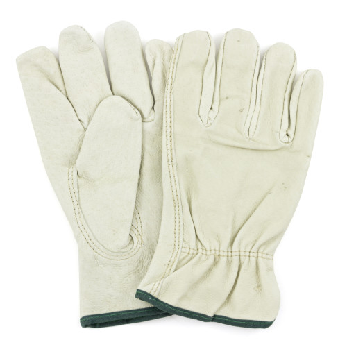 Safety Zone Standard Grain Pigskin Driver Gloves, 12 Pairs (GWPSLDR1-M)
