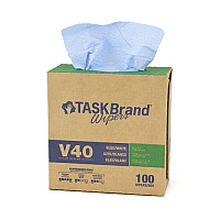Taskbrand V40 Drc Interfold Wiper Blue, 9"hx16-1/2"d, 100/pk - Case Of 9 Packs (N-V040IDB)