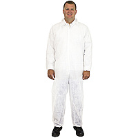 Coverall Polypro White 40gr White Lrg, Case Of 25 (M1220-L)