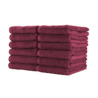 Cotton Jr. Salon Towel 16x27 Burgundy - Pack Of 12 (BBJ-1627-2.5BUR)