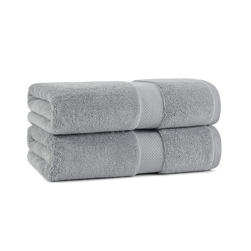 Aston & Arden Egyptian Cotton Bath Towel 30x54 Dark Grey - Pack Of 2 (P-EGYP-3054-DGY)