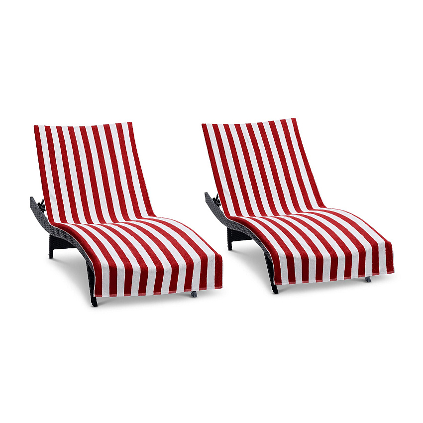 California Cabana Chaise Cover 30x85 Red - Case Of 12 (CC-CABANA-RD-CS)