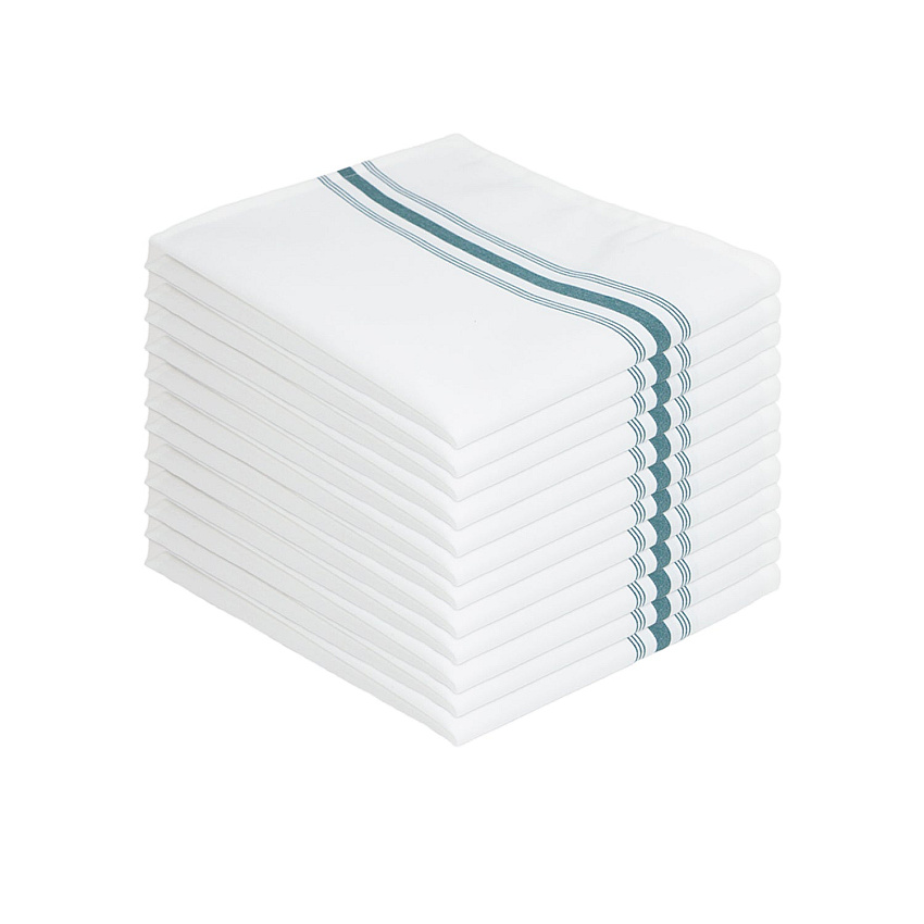 Mariposa Bistro Napkin 18x22 Hunter Green Stripe - Pack Of 12 (BISTRO-HG)