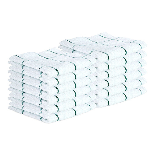 Cooks Linen Dishcloth 12x12 Green - Case Of 144 (DISH-GREEN-CS)