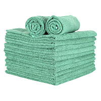 Microfiber Cloth 300 Gsm 16x27 Tri-fold Green 12/bg, Pack Of 12 (MFC3001627GN)