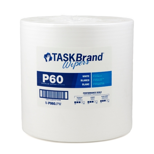 Taskbrand P60 Hydrospun Jumbo Roll - Case Of 1100 (N-P060JPW)