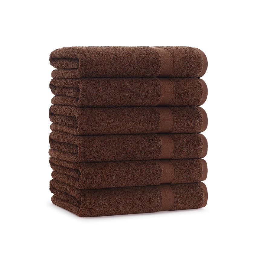 True Color Bath Towel 25x52 Brown - Case Of 24 (BATH-BROWN)
