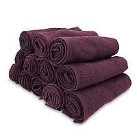 Cotton Salon Towel 16x28 Eggplant - Case Of 144 (BB-1628-3EGP-CS)