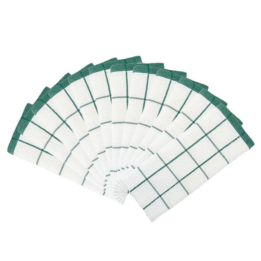 Cooks Linen Kitchen Towel 15x25 Green - Case Of 144 (KT-GREEN-CS)