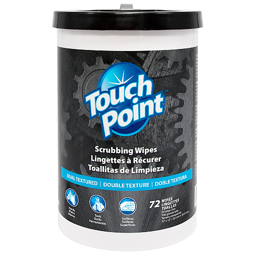 Touch Point Scrubbing Wipes Canister 72 Wipes/can 6 Can/cs, 1 Cannister (PNP36072)