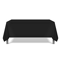 Mariposa Tablecloth 42x42 Black - Case Of 24 (TL-42X42-BLACK-CS)