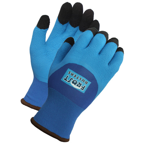 Proworks Latex Crinkle Coated Winter Gloves 15g Blue Lrg, Pack Of 12 (GCL15BL)