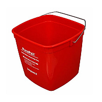 Impact Purapail 6 Qt Utility Bucket, Red For Sanitizing Solutions, Haccp-compliant Cleaning Pail With Clear Labeling, Cross-contamination Risk Reduction, Comfortable Handle, Case Of 1, Case Of 12 (5506-6S)