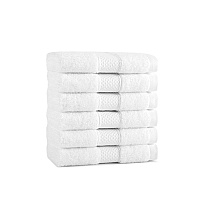 Aston & Arden Egyptian Cotton Washcloth 13x13 White - Pack Of 6 (WC-EGYP1313-1.75-WHT)