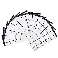 Cooks Linen Kitchen Towel 15x25 Black - Pack Of 12 (KT-BLACK)
