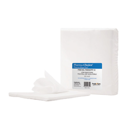 Pharma-wipe Polyester Cellulose Dry Wipe 12x12 - Case Of 1500 (PW5NS797-12)