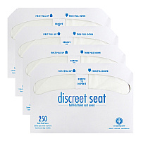 Discreet Seat Toilet Seat Covers Half Fold 250x4, Case Of 1000 (DS-1000)