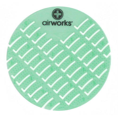 Airworks Urinal Screen, Lt. Green, Cucumber Melon, 10/bx, Box Of 10 (AWUS237-BX)
