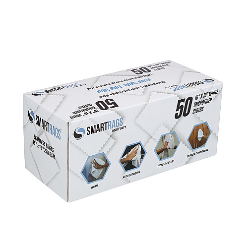 Smartrags Xl Microfiber 45 Gram 16x16 White, Case Of 400 (M930W)