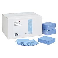 Sontara Ec Engineered-cloth Wipers, Blue, 12"x13.2", Creped, 1/4 Fold - Case Of 900 (M-PR821)