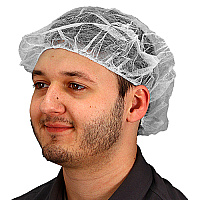 Impact Polypro Bouffant Cap White 24 In., Case Of 1000 (MB-24-1000/W)