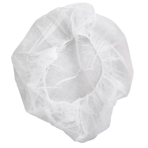 Bee-safe Polyproylene Bouffant Cap White 24 In., Case Of 1000 (GAH-BP-24-WH)