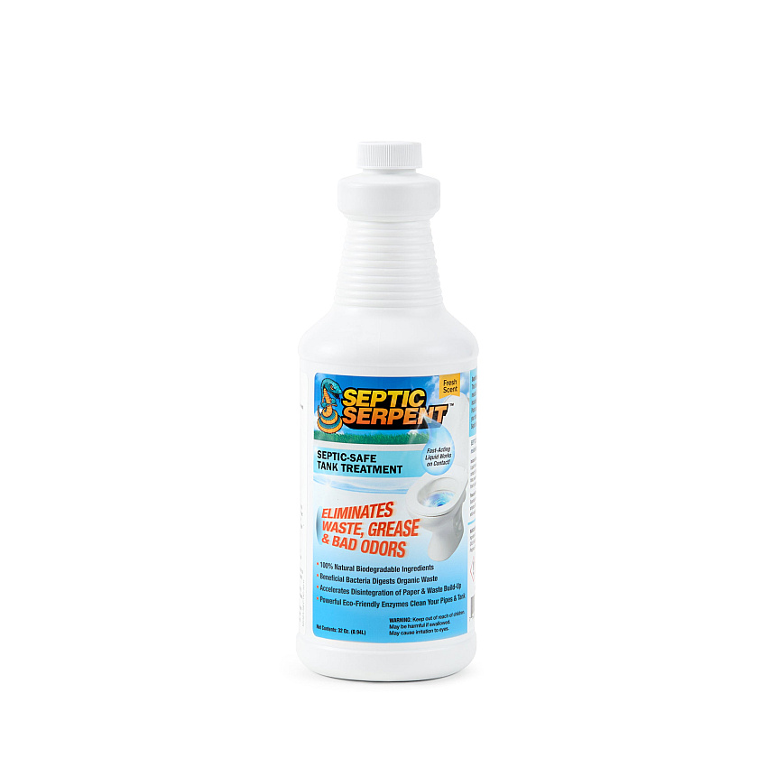 Septic Serpent Septic Tank Cleaner 32 Oz (1 Quart), 1 Each (P-SEPTIC-32)
