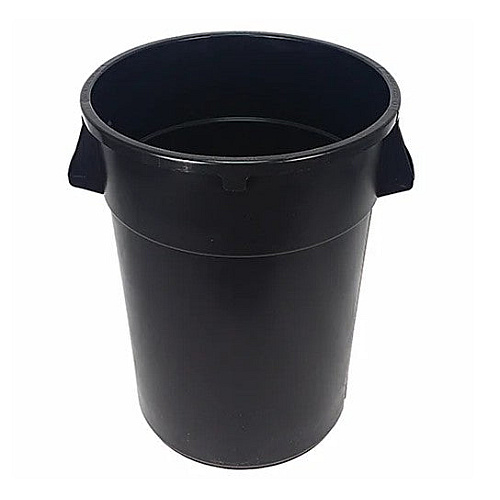 Gator Plus Container 32 Gallon, Black, Heavy-duty Trash Can, Air-venting Passages, Wide Bottom Hand Grips, Ergonomic Handles, Smart Nesting Design, Case Of 6, Case Of 4 (7744-5)