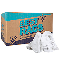 W54 Hand Towel Size Terry Wipers White - 25lb Box (N-W54-25)