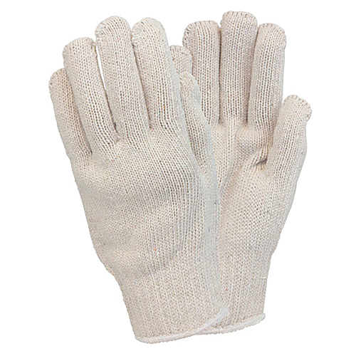 Safety Zone Heavy Weight String Knit Gloves, 7 Gauge, Cotton/polyester Blend, Reusable Work Gloves Or Insulated Liner, Womens, Off-white, Bag Of 12 Pairs, Case Of 25 Bags (GSHW-WN-1C-NRB)