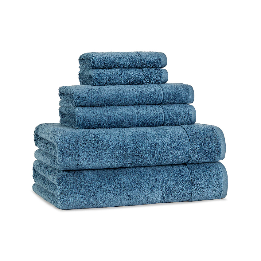 Aston & Arden Turkish Solid 6-piece Set Copen Blue - 1 Set (PNP-BST-TS-CBL)