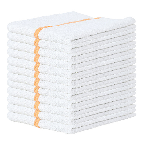 Qwick Wick Bar Mop Towel 30oz Gold Stripe - Case Of 60 (N030-G65-5DZ)