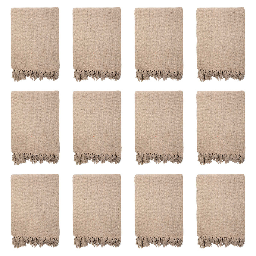 Common Ground Throw 50x70 Coffee (stone) - Case Of 12 (THROW-50X70-ST-CS)