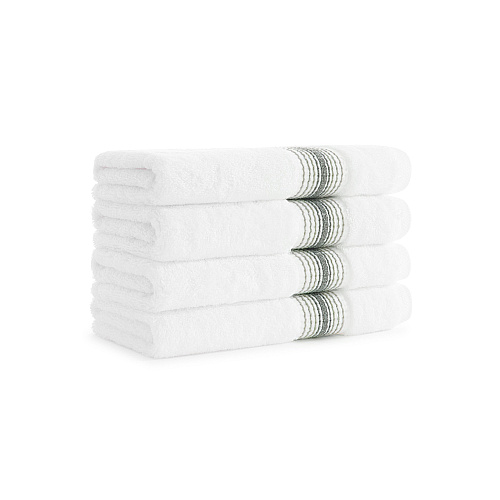 Aston & Arden Turkish Striped Hand Towel 18x32 Sage - Pack Of 4 (HT-STT-1832-5.4-SGE)