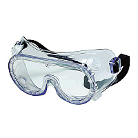 Safety Goggles, Polycarbonate , Clear Lens, 1 Each, 1 Dz (7C235)