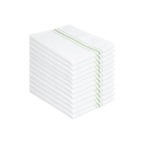 Mariposa Bistro Napkin 18x22 Green Stripe - Case Of 120 (BISTRO-GRN-CS)