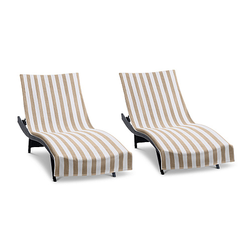 California Cabana Chaise Cover 30x85 Beige - Case Of 12 (CC-CABANA-BG-CS)