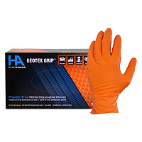 Hand Armor Nitrile Textured Gloves, Powder Free, 9 Mil, Orange, Xl - Box Of 100 (GDNT107ORX)