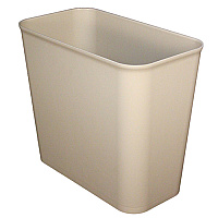Wastebasket Fire Resistant 27 Qt Beige, Case Of 6 (7695-15)