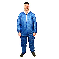 Polylite Coverall Bl Zipper - Xl, Case Of 25 (M1100B-XL)