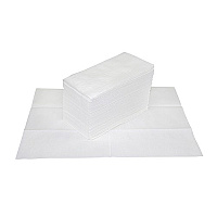 Saniworks Topline Guest Towels, Drc, 1/6 Fold, White, Folded: 4"x8"; Flat: 12x17, 50/pk, 10 Pks/cs - Case Of 500 (N-LRGD6FPW)