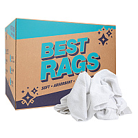 W54 Hand Towel Size Terry Wipers White - 50lb Box (N-W54-50)