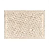 Host & Home Cotton Bath Mat 17x24 Almond Milk - Case Of 4 (HH-BM-1724-BG)