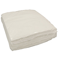 Prematex Wipers, Sontara, White, 10x10, Heavy Duty, Creped, Flat, 2 Lbs/bag - Case Of 10 Bags (306-2LB-PB)