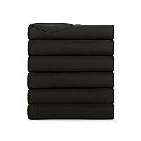 Cozy Soft Polar Fleece Throw Blanket 50x60 Black - Pack Of 6 (P-FCPL-6PK-BK)